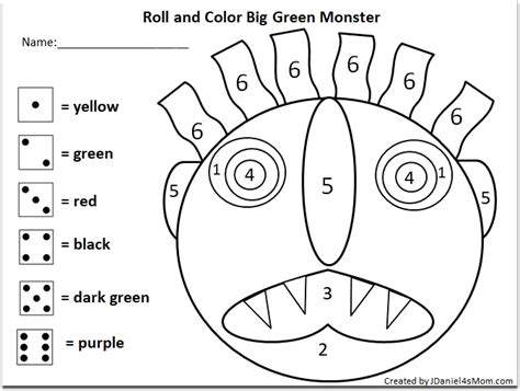 Go Away Big Green Monster Coloring Page