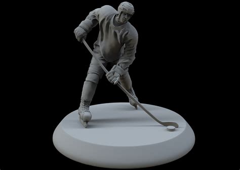 Artstation Hockey Player Statue 3d Print Model Resources