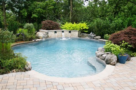 Freeform Pools Traditional Swimming Pool Hot Tub New York By