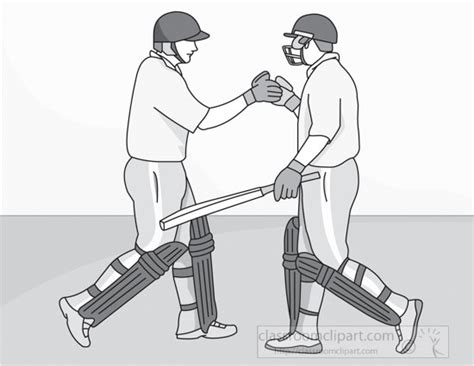 Cricket Clipart Crickettwoplayersgray Classroom Clipart