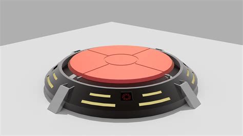 Portal Floor Button Free Vr Ar Low Poly 3d Model Cgtrader