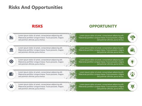 Risks And Opportunities Powerpoint Template