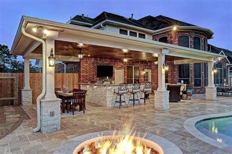 Friendswood Outdoor Living Space - Texas Custom Patios #outdoorsliving ...