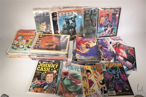 Selection Of Collectible Comic Books Including Epic Avengers Marvel