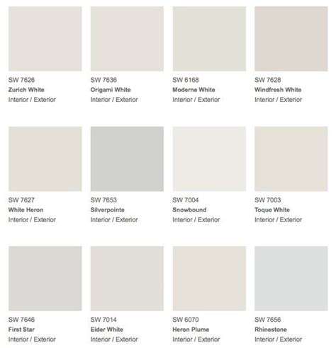 Cool Tone White Paint Colors From Sherwin Williams White Paint