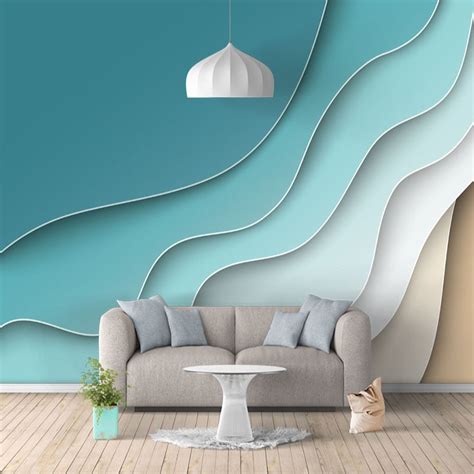 Photo Wallpaper Modern Nordic Style 3d Abstract Line Murals Living Room