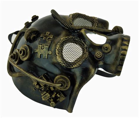 Steampunk Half Skull Mask