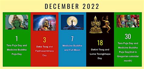 Buddha Weekly Dec 2022 Dharma Calendar Buddhism Buddha Weekly
