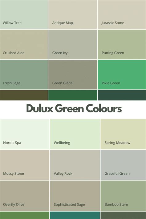 Dulux Green Colour Chart Dulux Green Paints Sleek Chic Uk Home