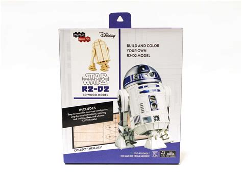Incredibuilds Star Wars R2 D2 3d Wood Model Book By Michael Kogge