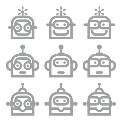 Robot Logo Vector Art Stock Images Depositphotos