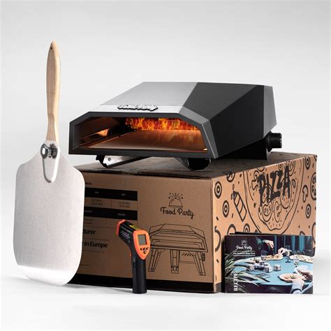 Bakebros By Foodparty Outdoor Pizza Oven Titan Gray Portable Gas