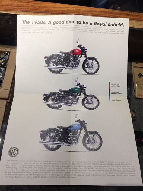 Royal Enfield Classic 350 Redditch Series Brochure Motorcycles