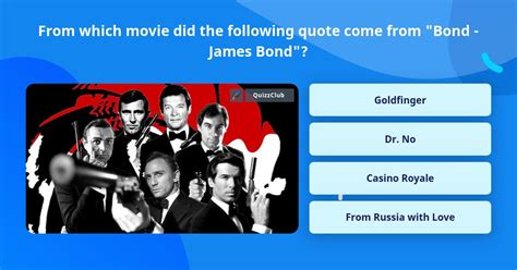 From Which Movie Did The Following Trivia Questions Quizzclub