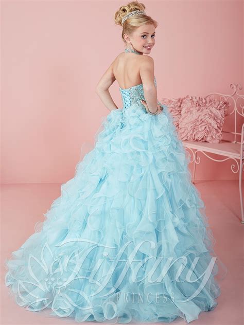 Tiffany Princess 13478 Halter Beaded Pageant Dress Flower Girl