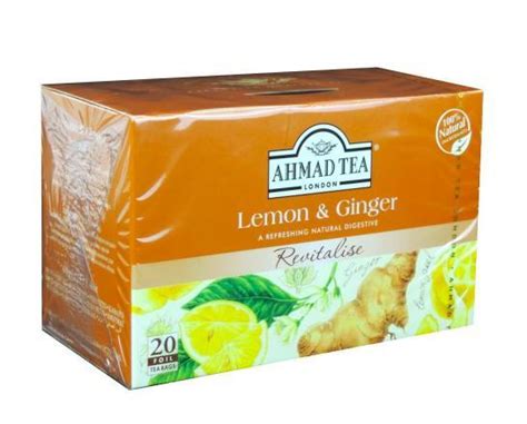 Ahmad Tea Lemon And Ginger X20 Tea Bags Lighthouse Supermarket Gozo