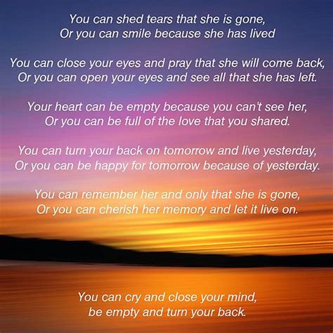 She Is Gone Funeral Poem For Mum By David Alexander Elder Funny