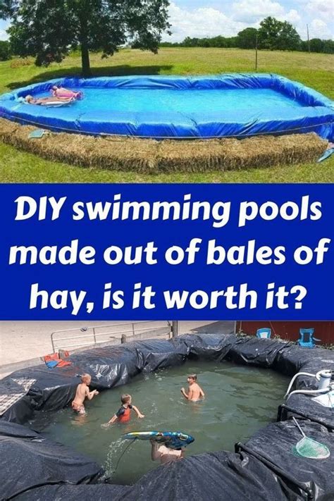These Diy Swimming Pools Made Of Hay Bales Are Exactly What You Need