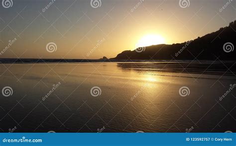 West Coast Sunset Stock Image Image Of Summer Coast 123592757
