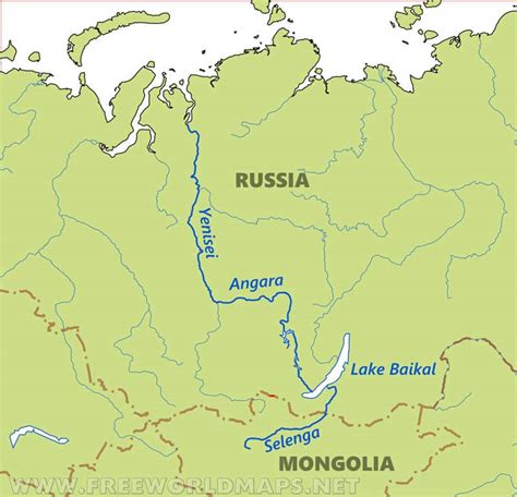 Main Rivers In Russia