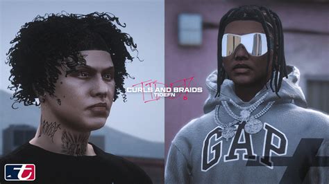 Curls And Braids Hair Pack For Mp Male Gta5