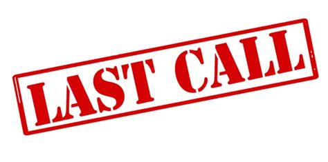 ᐈ Last Call Stock Cliparts Royalty Free Final Call Vectors Download