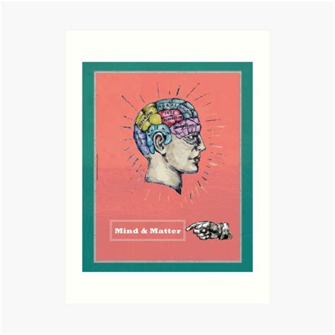 Mind And Matter Phrenology 1 Art Print By Fanitsaart Redbubble
