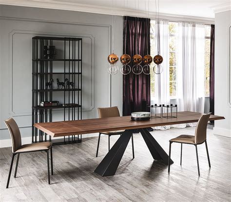 Saunas up to 60% off | pool tables & shuffleboard tables 30% off. Cattelan Italia Eliot Wood Drive Extendable Dining Table | Wooden | Contemporary Dining Room ...