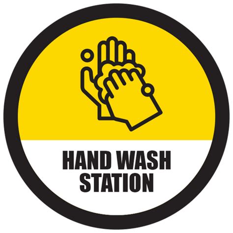Series 5 Hand Wash Station Floor Graphic Circle 17 Abc Equipment