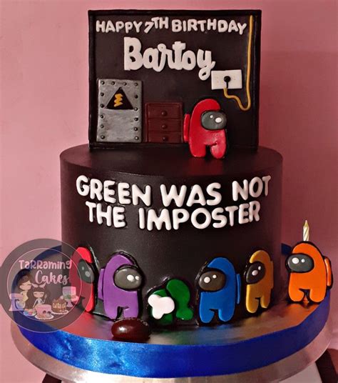 Among Us Imposter Cake Art Birthday Party Birthday Cake Imposter