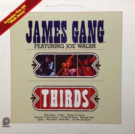 James Gang Featuring Joe Walsh Thirds Vinyl Lp Canadian Pressing