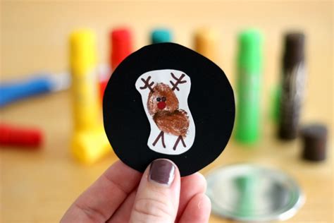 Reindeer Thumbprint Ornament For Kids Gluesticks Blog