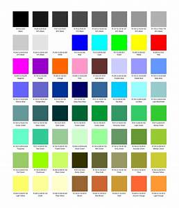 Color Names Color Names Paint Color Chart Art Paint Party
