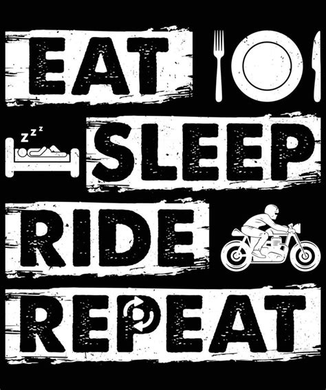 Eat Sleep Ride Repeat T Shirt Design For Motorcycle Lovers 6749127