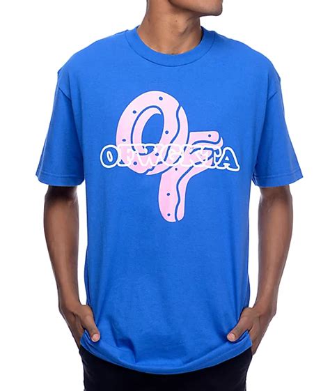 Odd Future Logo Pink And Blue T Shirt Zumiez