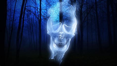 Free Download Scary Wallpaper Skull Ghost In Dark Forest Photos Of