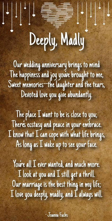 30 Awesome Emotional Wedding Poems Poems Love For Him