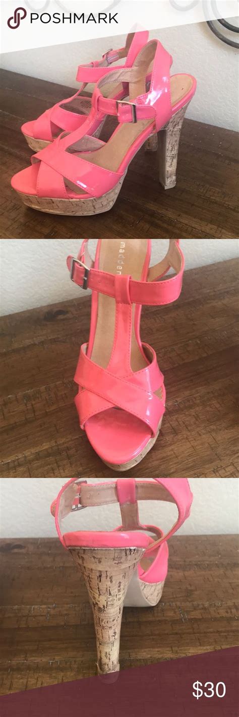 Madden Girl Coral Patent And Cork Heels Madden Girl Cork Heels Madden Girl Shoes