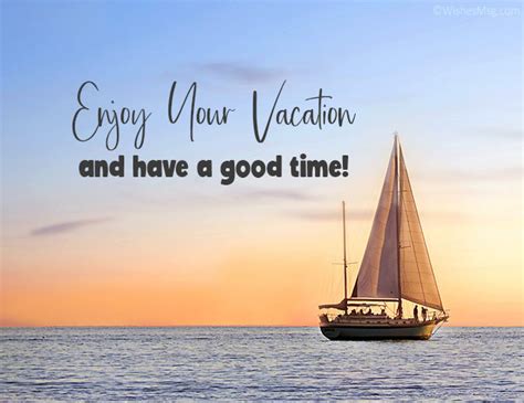 Enjoy Your Vacation Wishes Vacation Messages Wishesmsg