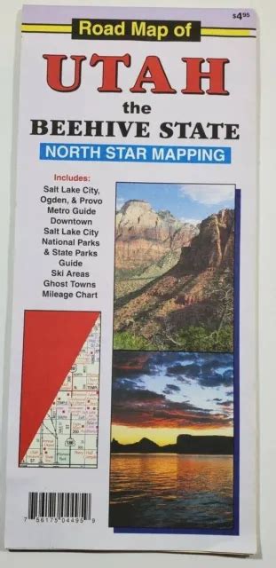 Map Utah Road Map The Beehive State Map North Star Mapping Used 749