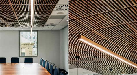 Lands Building Acoustic Project Ecoustic Timber Ceiling Blades