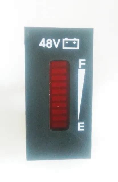 Original Curtis Battery Indicator Gauge 906d 48v Led Charge Meter Ezgo