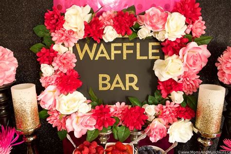 Waffle Bar Ideas And Recipes Moms And Munchkins Waffle Bar Waffles