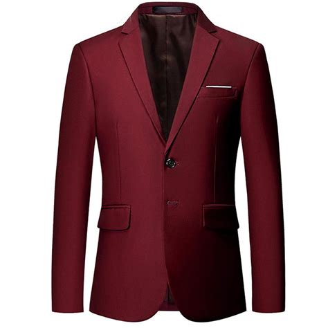 Classic Maroon Blazer Two Buttons Blazer Cloudstyle
