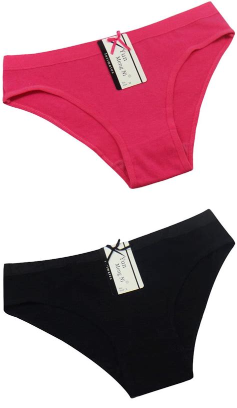 2021 Moq Yun Meng Ni Sexy Underwear Plain Colors Bikini Briefs Breathable Cotton Panties For