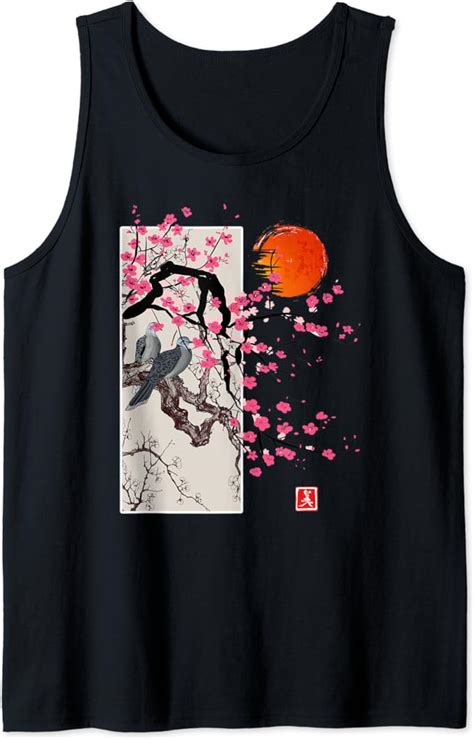 Vintage Sakura Blossom Japanese Cherry Scenery T Tee