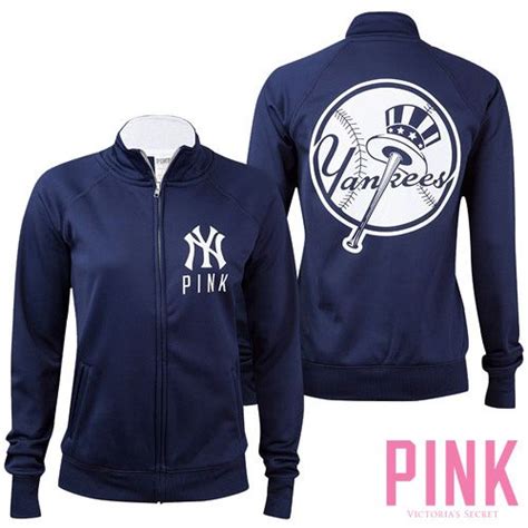 New York Yankees Victorias Secret Pink Track Jacket New York