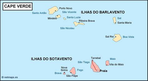 Cape Verde Political Map Vector Eps Maps Eps Illustrator Map A