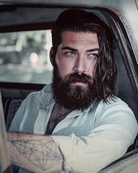 Lane Toran Full Thick Dark Beard Mustache Beards Bearded Man Men Mens Style Tattoos Tattooed
