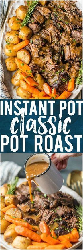 Allow a natural release and let it sit for 5 minutes. Simple pot roast and gravy in the IP | Classic pot roast ...